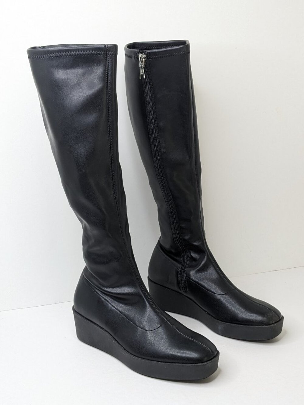 Aerosoles Cecina Tall Wedge Boots Black Women's 6.5